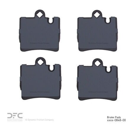 Dynamic Friction Co DFC 3000 Semi-Metallic Brake Pads - Dynamic Friction Company 1311-0848-00 1311-0848-00
